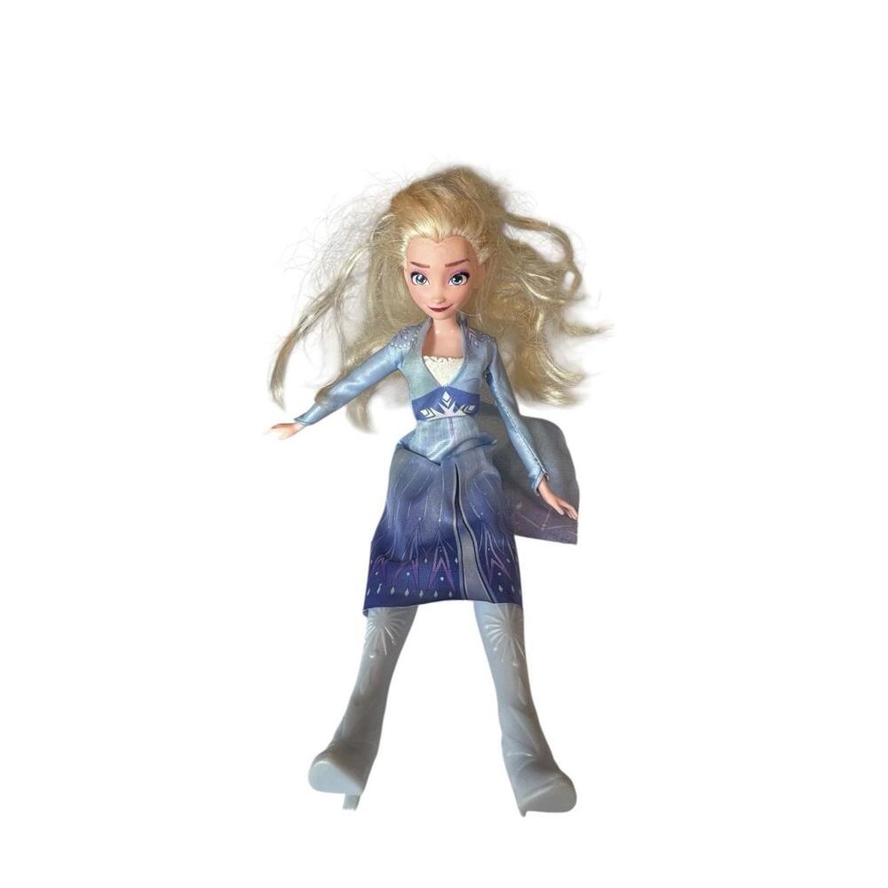 Disney Frozen Elsa Doll Blue Gown Blonde Hair Articulated 12" Princess Toy